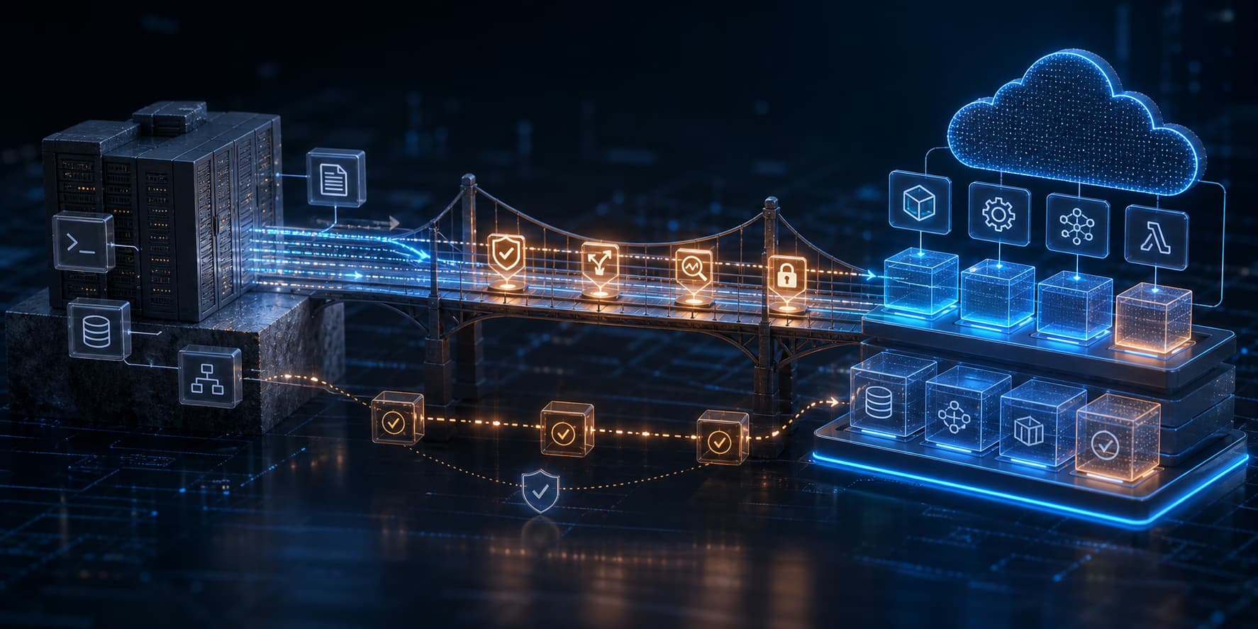 Legacy system modernization bridge moving applications into modern cloud services